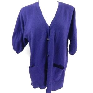 Talbots Short Sleeve Wool Blend Sweater